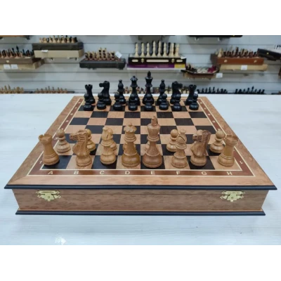 Шахматы эксклюзивные Индийский Стаунтон эвкалипт, бук