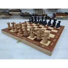 Шахматы профессиональные Индийский Стаунтон интарсия темные