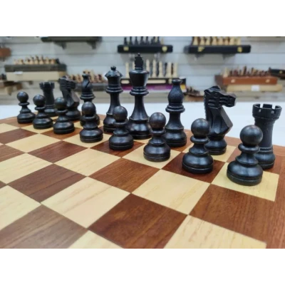 Шахматы профессиональные Индийский Стаунтон интарсия темные