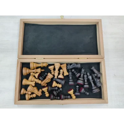 Шахматы профессиональные Индийский Стаунтон интарсия темные