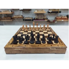 Шахматы в ларце деревянные Авангард утяжеленные