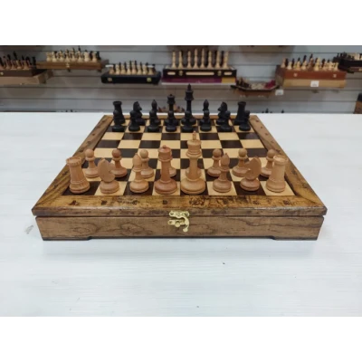 Шахматы в ларце деревянные Авангард утяжеленные