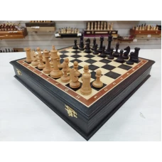 Шахматы подарочные моренный дуб утяжеленные