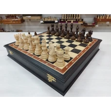 Шахматы подарочные мореный дуб фигуры из граба