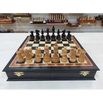 Шахматы подарочные моренный дуб индийский стаунтон