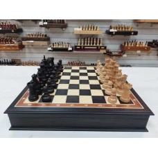 Шахматы подарочные моренный дуб индийский стаунтон