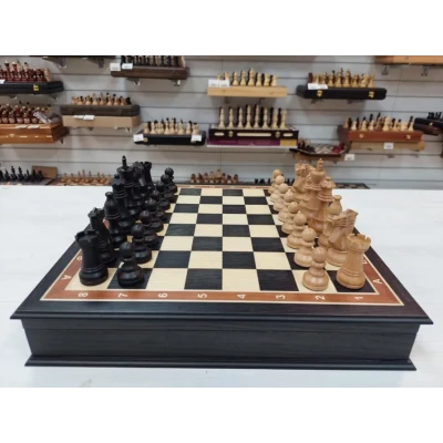 Шахматы подарочные моренный дуб индийский стаунтон