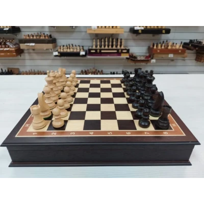 Шахматы в ларце подарочные венге