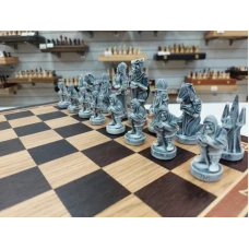 Шахматы в ларце подарочные средневековье темные