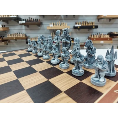 Шахматы в ларце подарочные средневековье темные