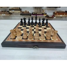 Шахматы Индийский Стаунтон деревянные венге 40 см