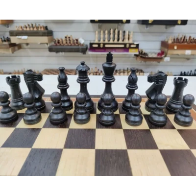 Шахматы Индийский Стаунтон деревянные венге 40 см