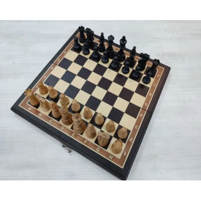 Шахматы Индийский Стаунтон деревянные венге 40 см