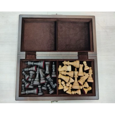 Шахматы Индийский Стаунтон деревянные венге 40 см