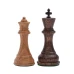 Шахматы деревянные Суприм дуб, черное дерево средние