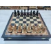 Шахматы в ларце моренный дуб большие Этюд с утяжелением