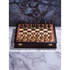 Шахматы деревянные в ларце Венге Суприм дуб