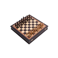 Шахматы деревянные в ларце Венге Суприм дуб
