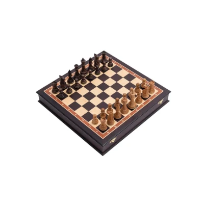 Шахматы деревянные в ларце Венге Суприм дуб
