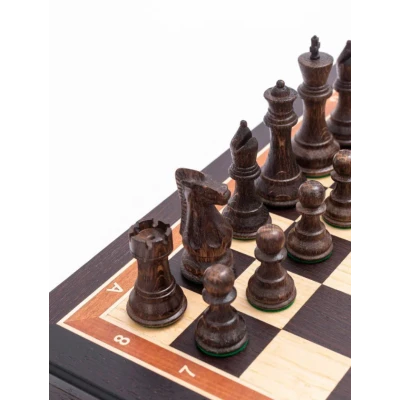 Шахматы деревянные в ларце Венге Суприм дуб