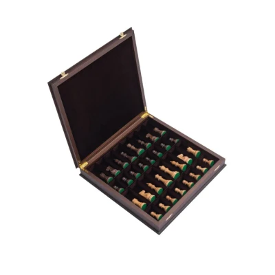 Шахматы деревянные в ларце Венге Суприм дуб