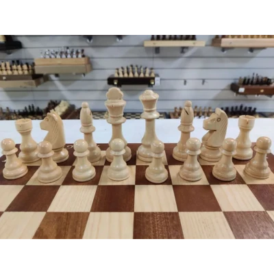 Шахматы классические деревянные Стаунтон темные 41.5 см