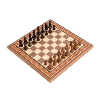 Шахматы подарочные Суприм дуб, красное дерево большие