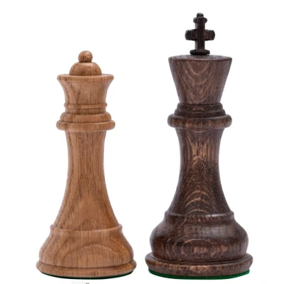 Шахматы подарочные Суприм дуб, красное дерево большие