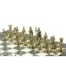Шахматы Римские воины 28х28 см из офиокальцита и мрамора
