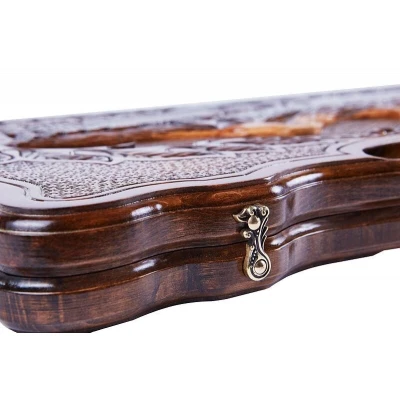 Нарды резные "Арарат и Хорвирап 2" с ручкой 60, Haleyan