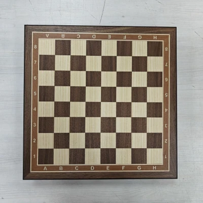 Шахматный ларец Турнирный без фигур орех 40 с ячейками