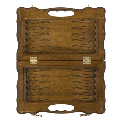 Нарды резные "Бесконечность" с ручкой 30, Haleyan