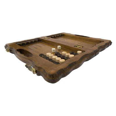 Нарды резные "Бесконечность" с ручкой 30, Haleyan