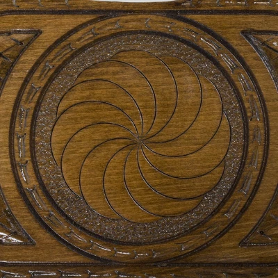 Нарды резные "Бесконечность" с ручкой 30, Haleyan