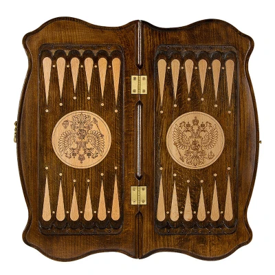 Нарды резные "Герб РФ 3" 40, Mirzoyan