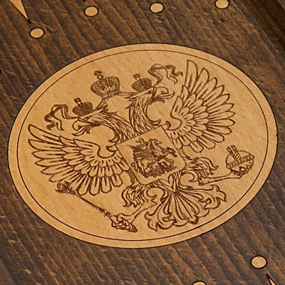 Нарды резные "Герб РФ 3" 40, Mirzoyan
