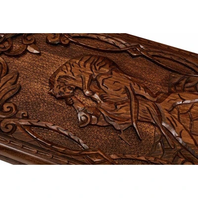 Нарды резные "Борьба с тигром", Mkhitaryan