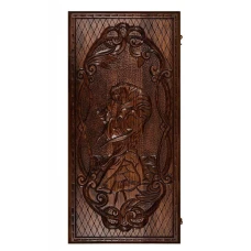 Нарды резные "Борьба с тигром", Mkhitaryan