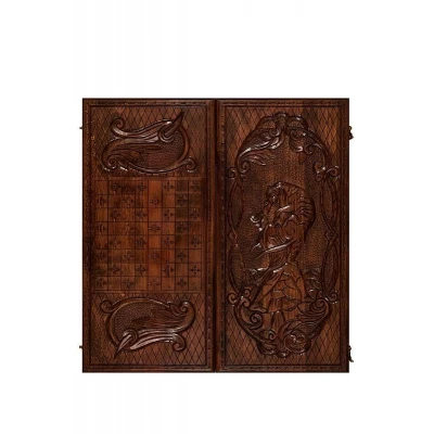 Нарды резные "Борьба с тигром", Mkhitaryan