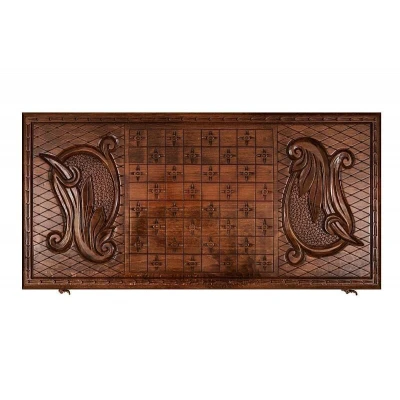 Нарды резные "Борьба с тигром", Mkhitaryan