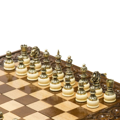 Шахматы резные "Королевские" 40, Haleyan