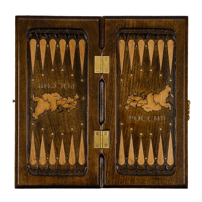 Нарды резные "Герб РФ 3" 30, Mirzoyan