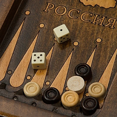 Нарды резные "Герб РФ 3" 30, Mirzoyan