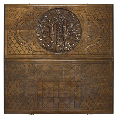 Нарды резные "Зодиак Близнецы", Ustyan