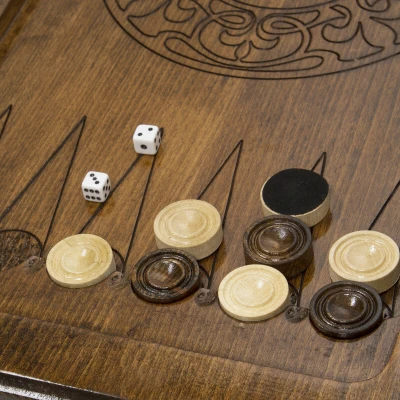 Нарды резные "Зодиак Близнецы", Ustyan