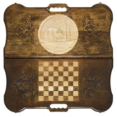 Нарды резные  "Мечеть 2"с ручкой, Rasulov