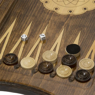 Нарды резные  "Герб Турции"с ручкой, Rasulov