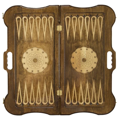 Нарды резные  "Девичья башня 3"с ручкой, Rasulov