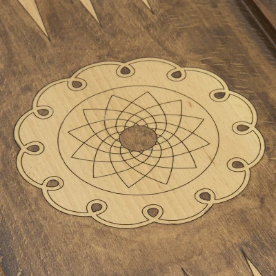 Нарды резные  "Девичья башня 3"с ручкой, Rasulov