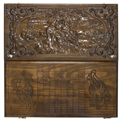 Нарды резные "Адам и Ева",50 Ustyan